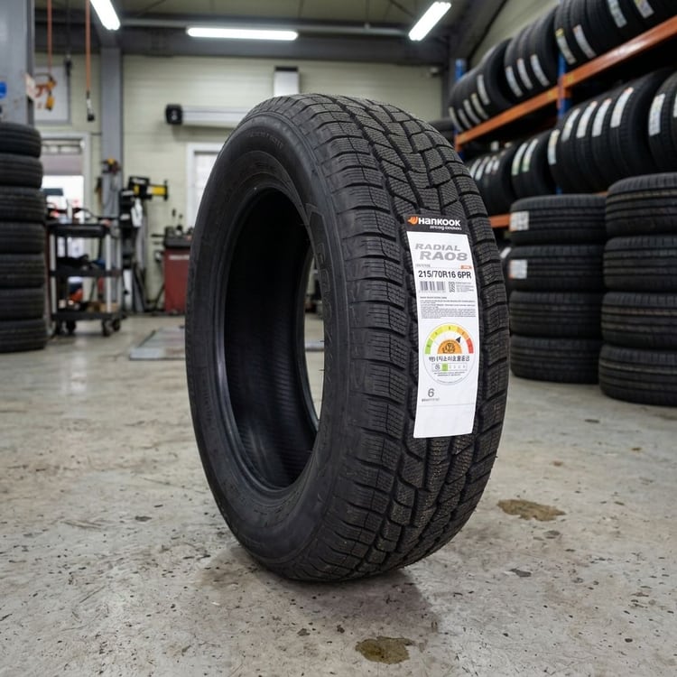 Applied Tire Tread Label