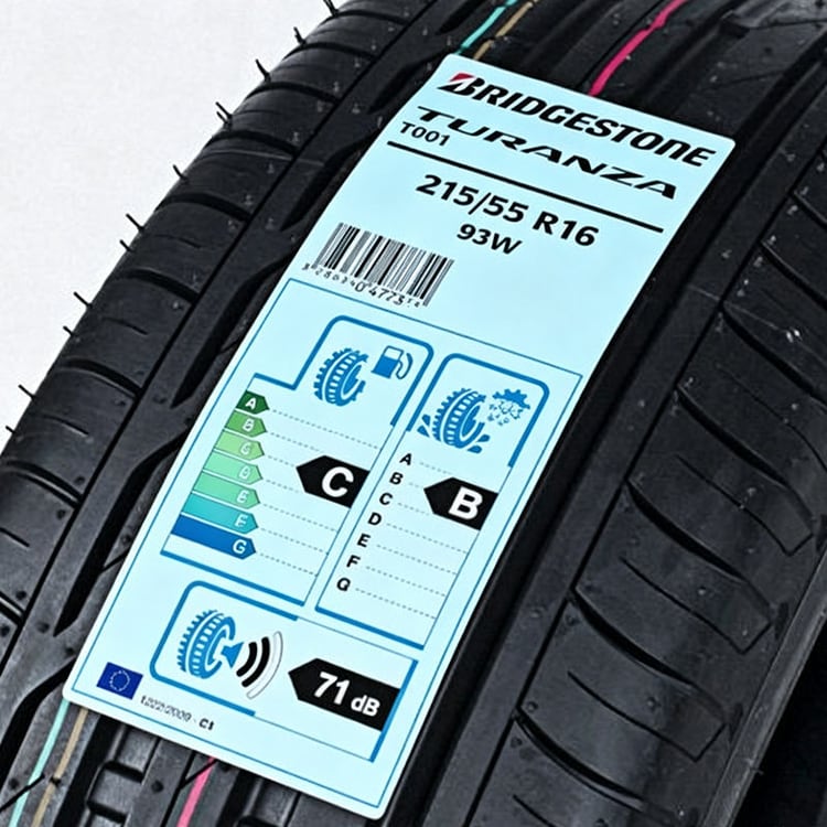 Light Blue Tread Label