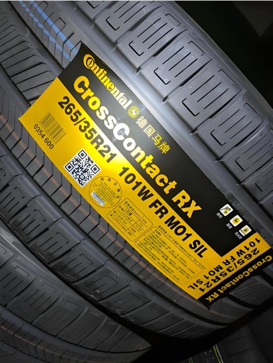 Long Tire Tread Label
