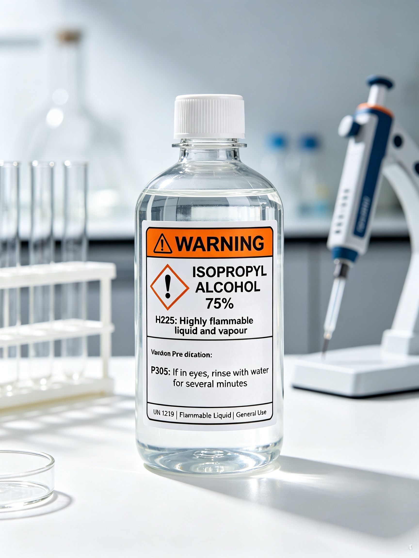 Lab Bottle Label