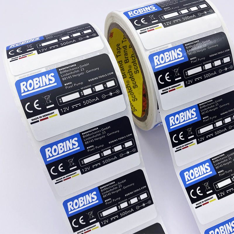 Electrical Rating Roll Labels
