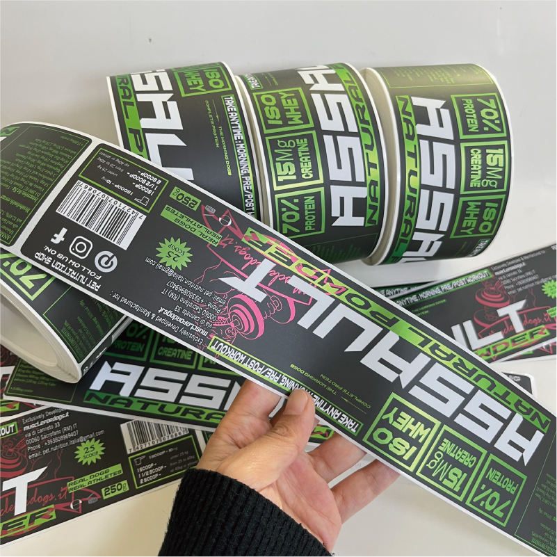 Green Tire Label Roll